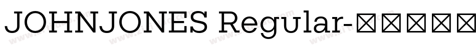 JOHNJONES Regular字体转换